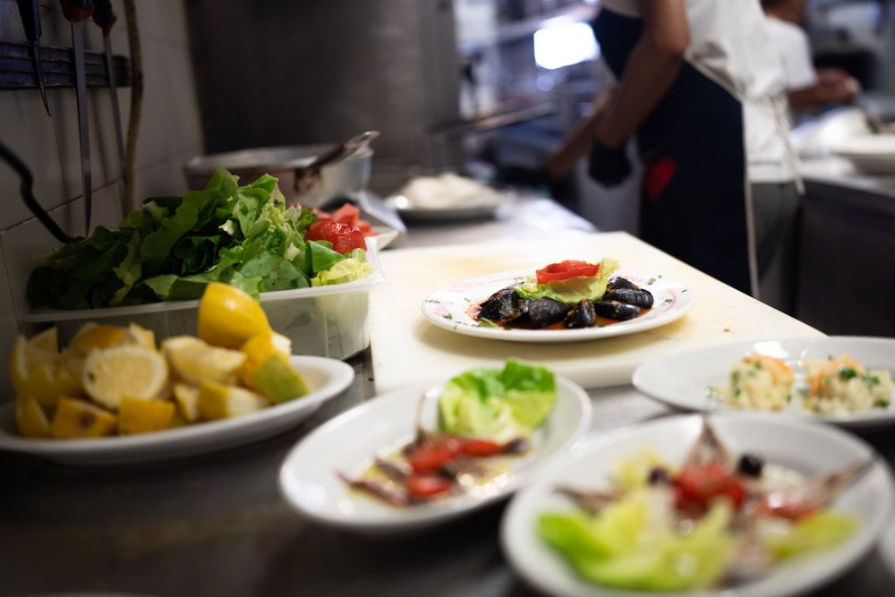 piatti preparati ristorante Gambero Rosso Vernazza Cinque Terre Vernazza